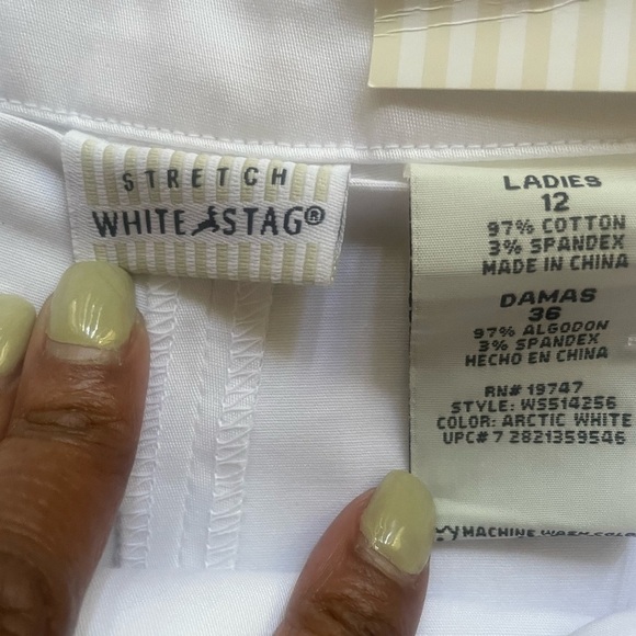 White Women’s Casual Tennis-Core, Athletic Wear, Sporty Skort (Size 12) - Picture 8 of 13